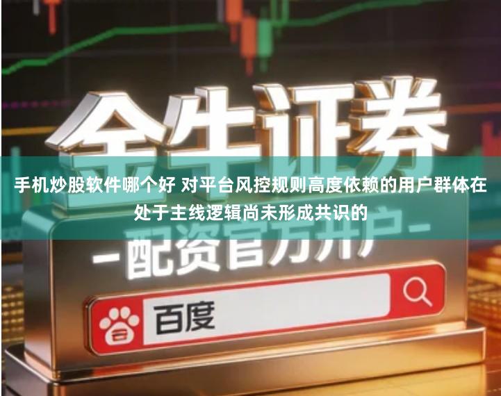 手机炒股软件哪个好 对平台风控规则高度依赖的用户群体在处于主线逻辑尚未形成共识的